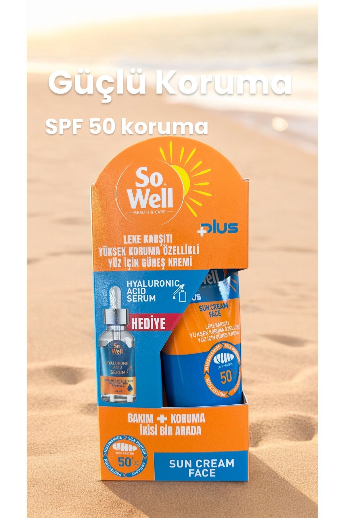 Güneş Güneş kremi 50 +plus