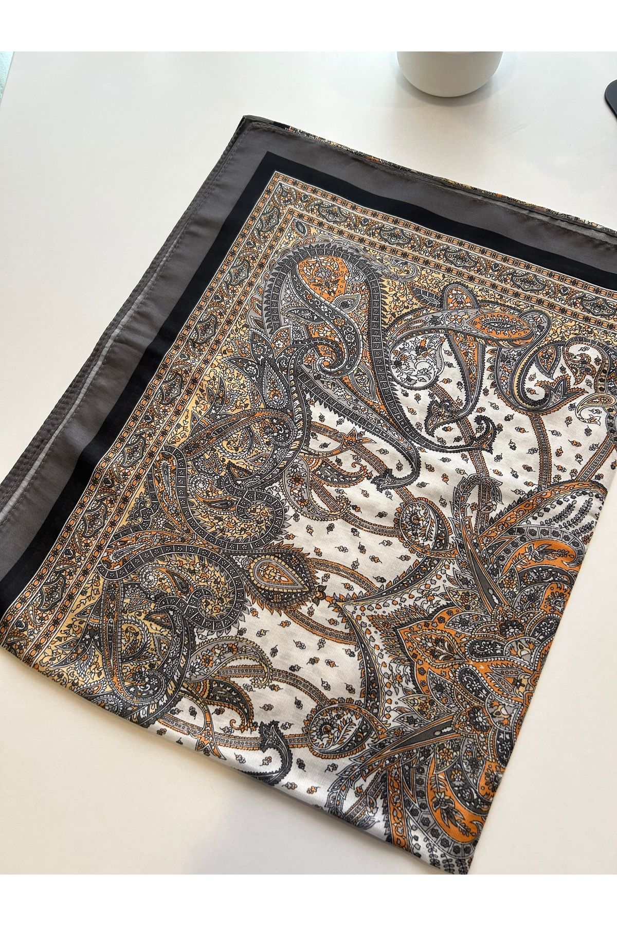 Sümeyye çeyiz Etnik Retro Desen Soft Pamuklu Şal 180*85 cm