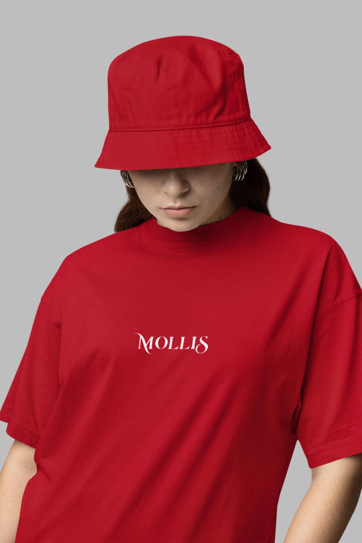 Mollis Kadın Baskılı Oversize T-Shirt