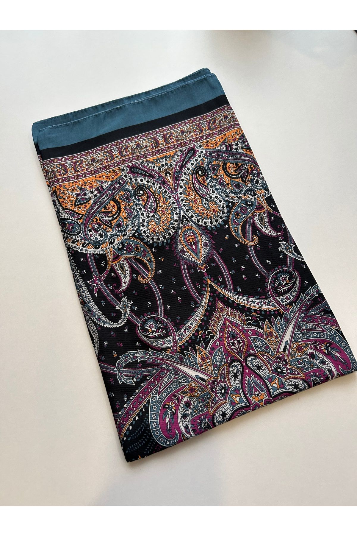 Sümeyye çeyiz Etnik Retro Desen Soft Pamuklu Şal 180*85 cm
