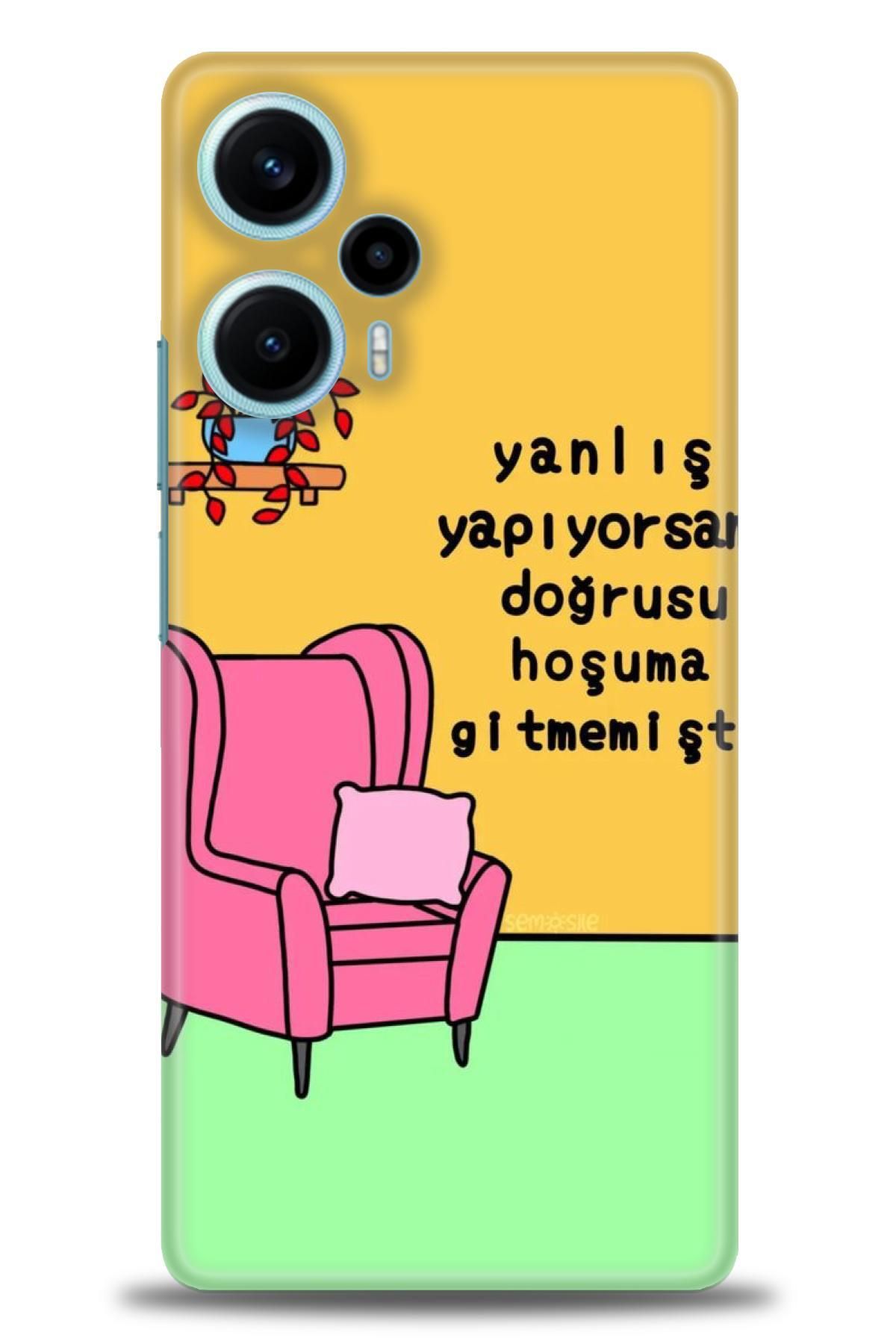 CooperTech Xiaomi Poco F5 İle Uyumlu HD Baskılı Desenli Silikon Kılıf - 210