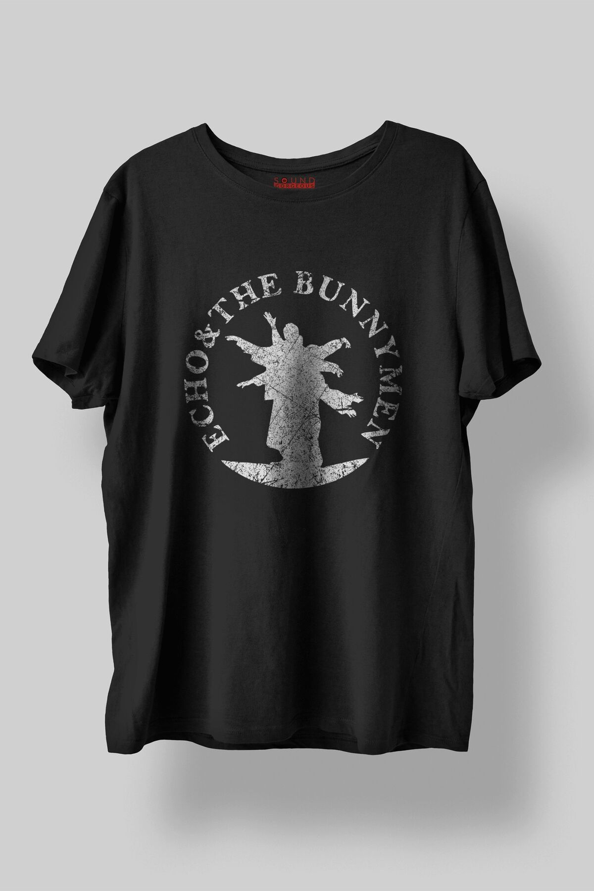 Sound Gorgeous Echo Bunnymen Müzik Baskılı Regular Fit Unisex Siyah T-Shirt %100 Pamuk No:0130