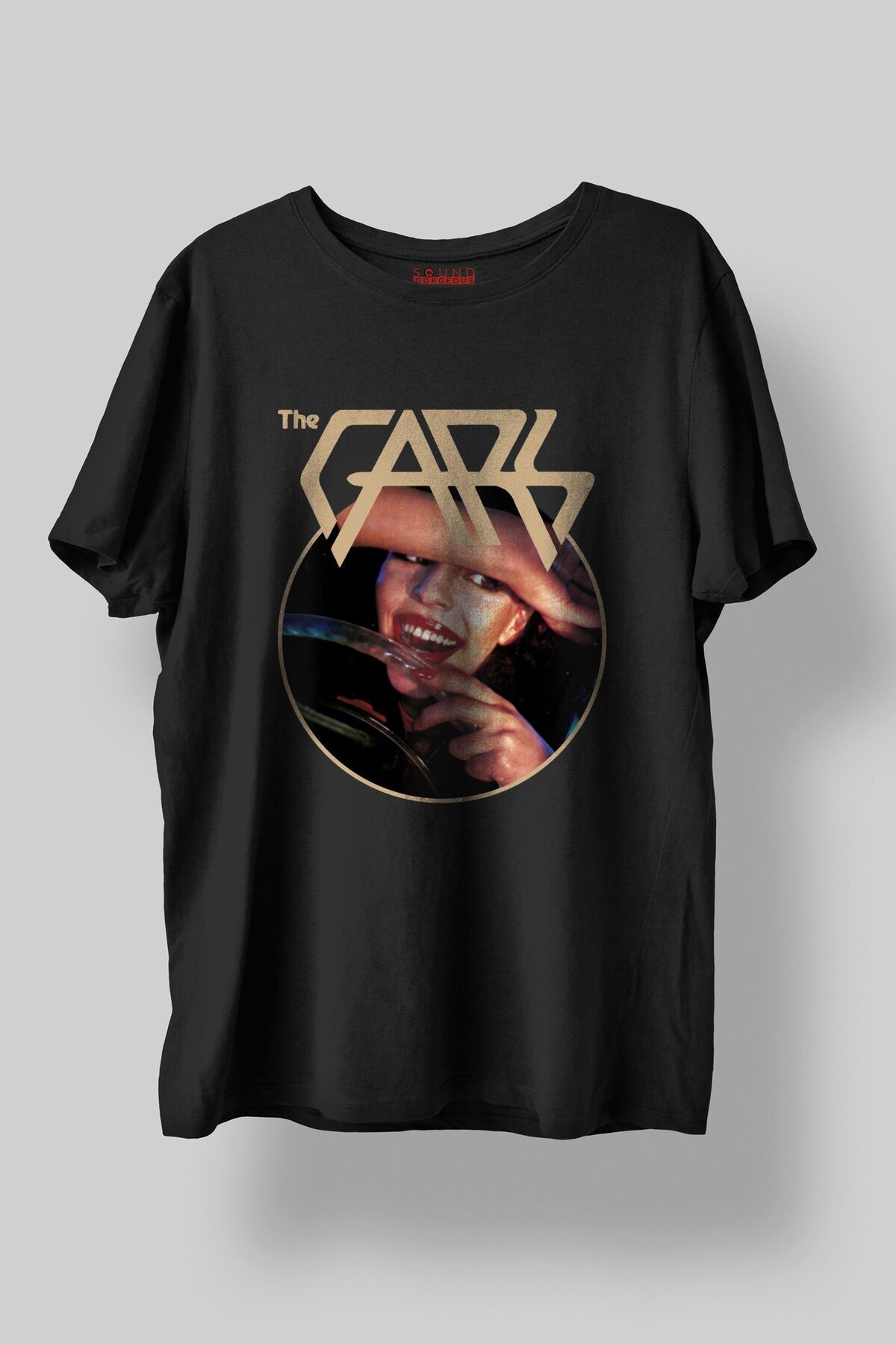 Sound Gorgeous The Cars Müzik Baskılı Regular Fit Unisex Siyah T-Shirt %100 Pamuk No:0369