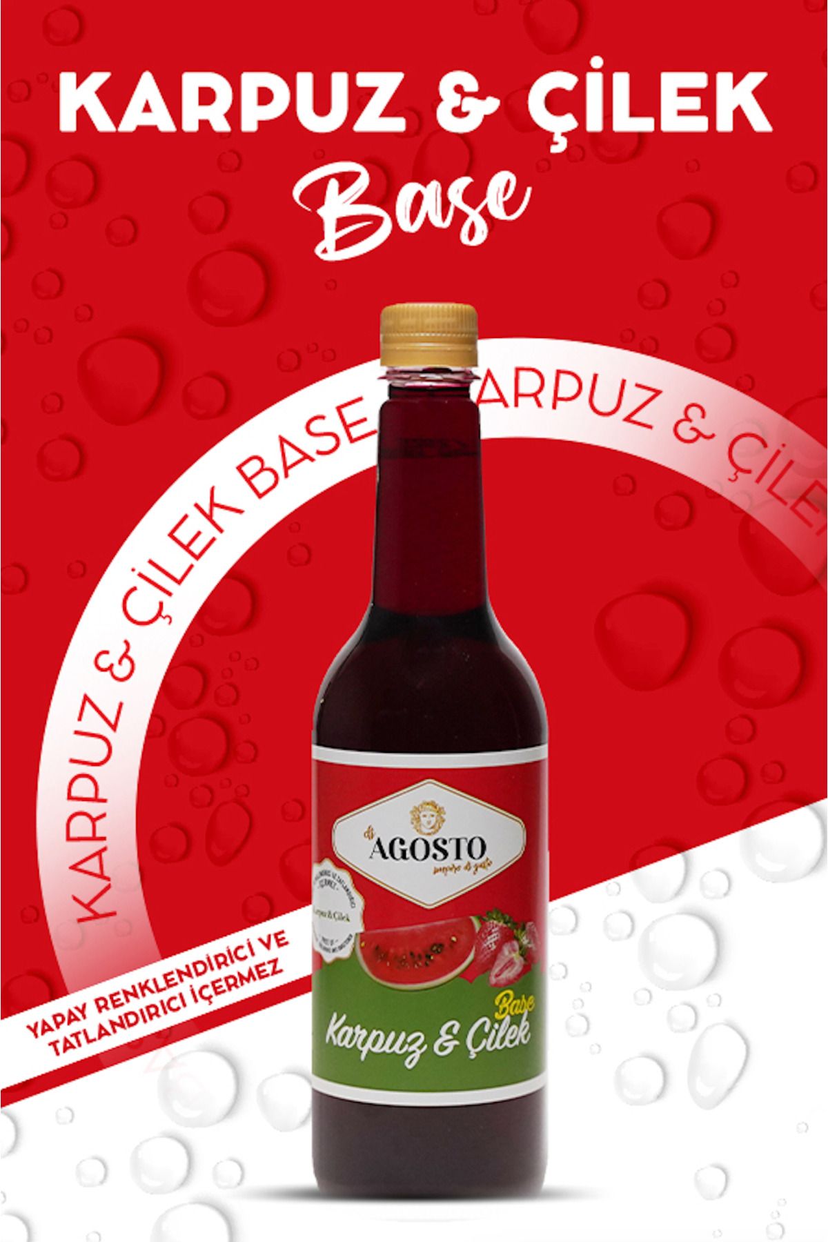AGOSTO 6 X 750 ml Karpuz & Çilek Base Şurup