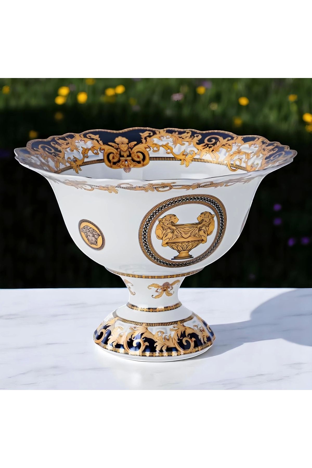 Zuccara Maison I Love Baroque Ayaklı Meyvelik - Sofranıza İtalyan Lüksünü Taşıyın