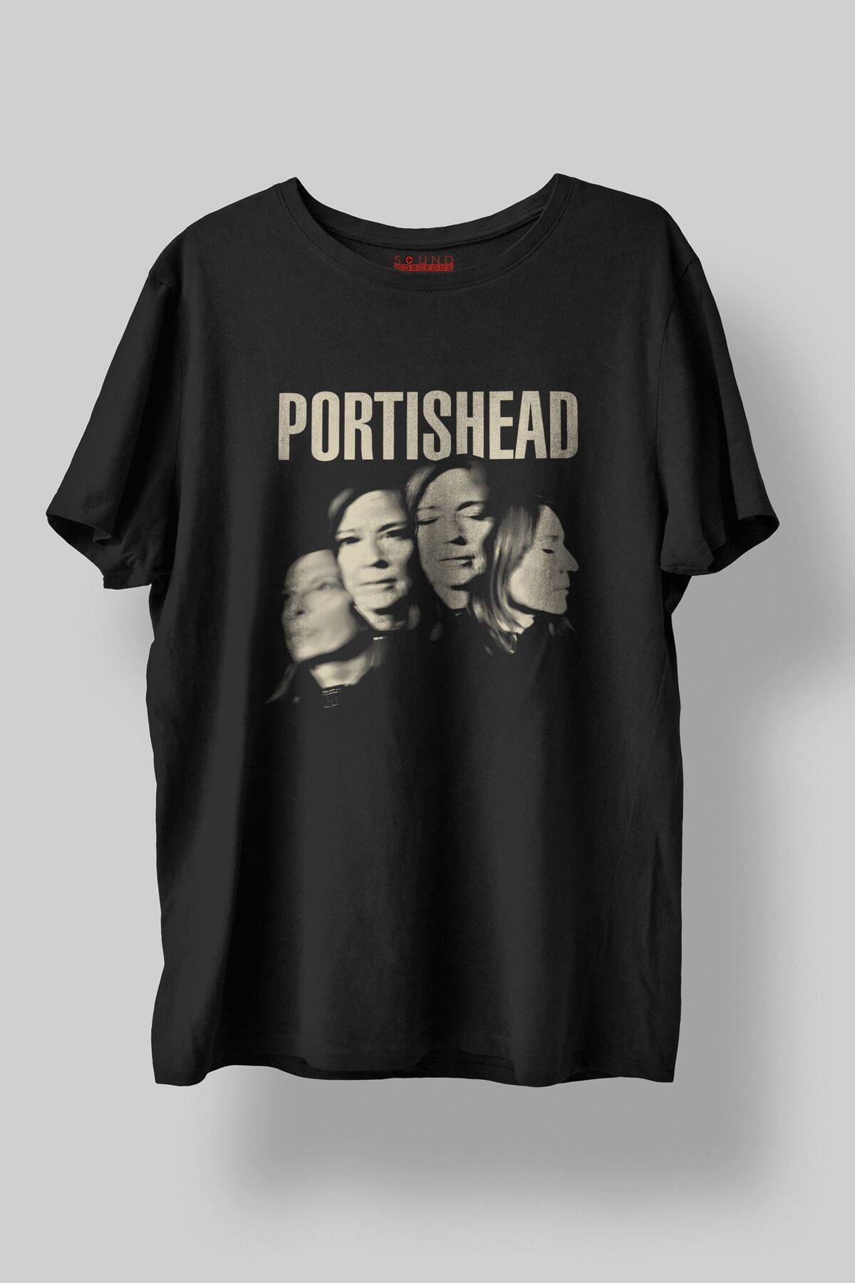 Sound Gorgeous Portishead Müzik Baskılı Regular Fit Unisex Siyah T-Shirt %100 Pamuk No:0277