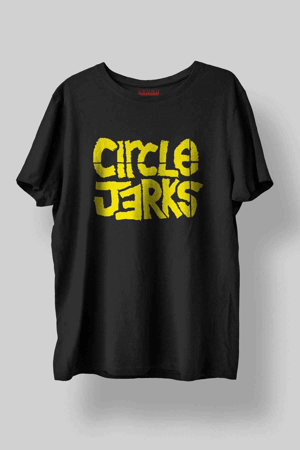 Sound Gorgeous Circle Jerks Müzik Baskılı Regular Fit Unisex Siyah T-Shirt %100 Pamuk No:0102