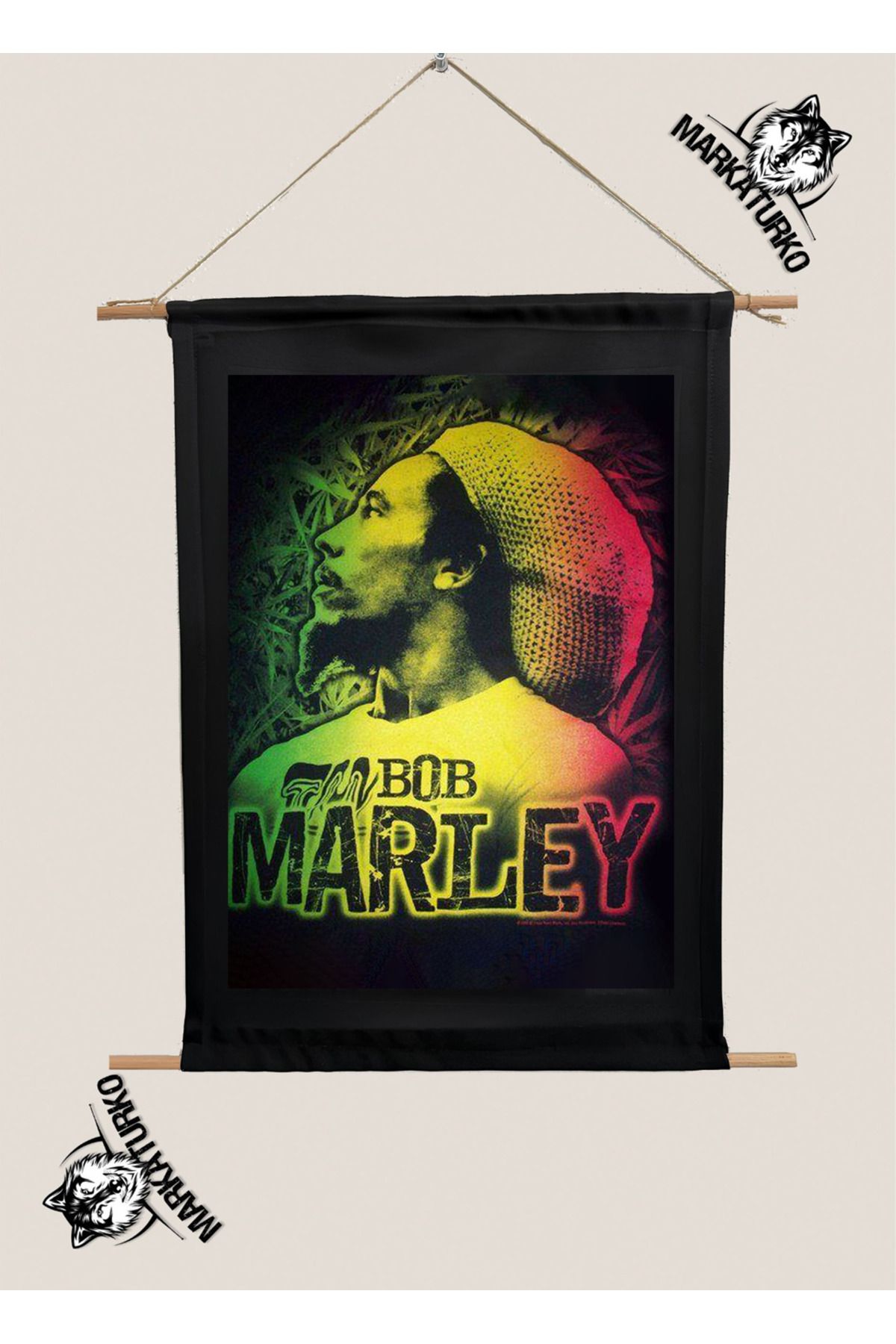 MarkaTurko BOB MARLEY ÖZEL TASARIM SÜBLİMASYON BASKI TABLO 1976-26