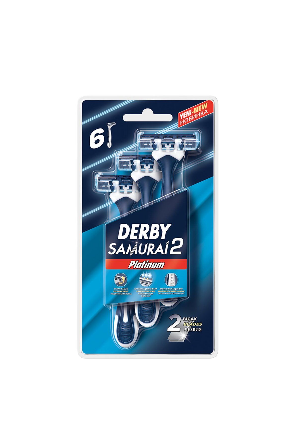 Derby Samurai Platinum 2 Blister 6'Lı
