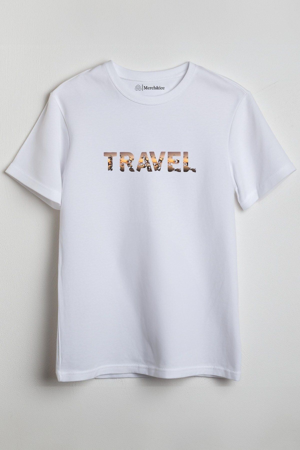 Merch&ice Travel Baskılı Unisex T-Shirt