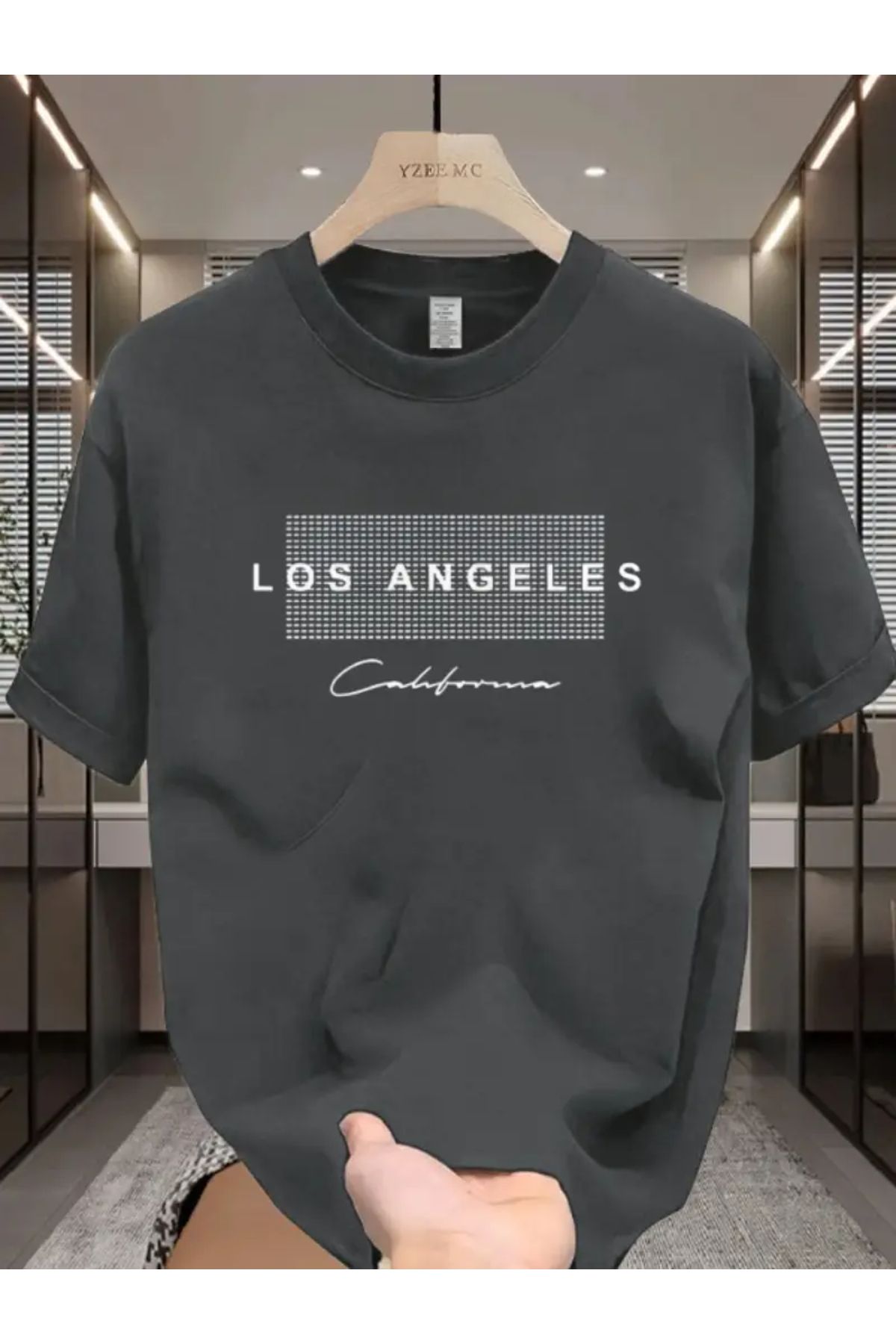 MANCY Büyük Beden Unisex Baskılı Oversize T-shirt