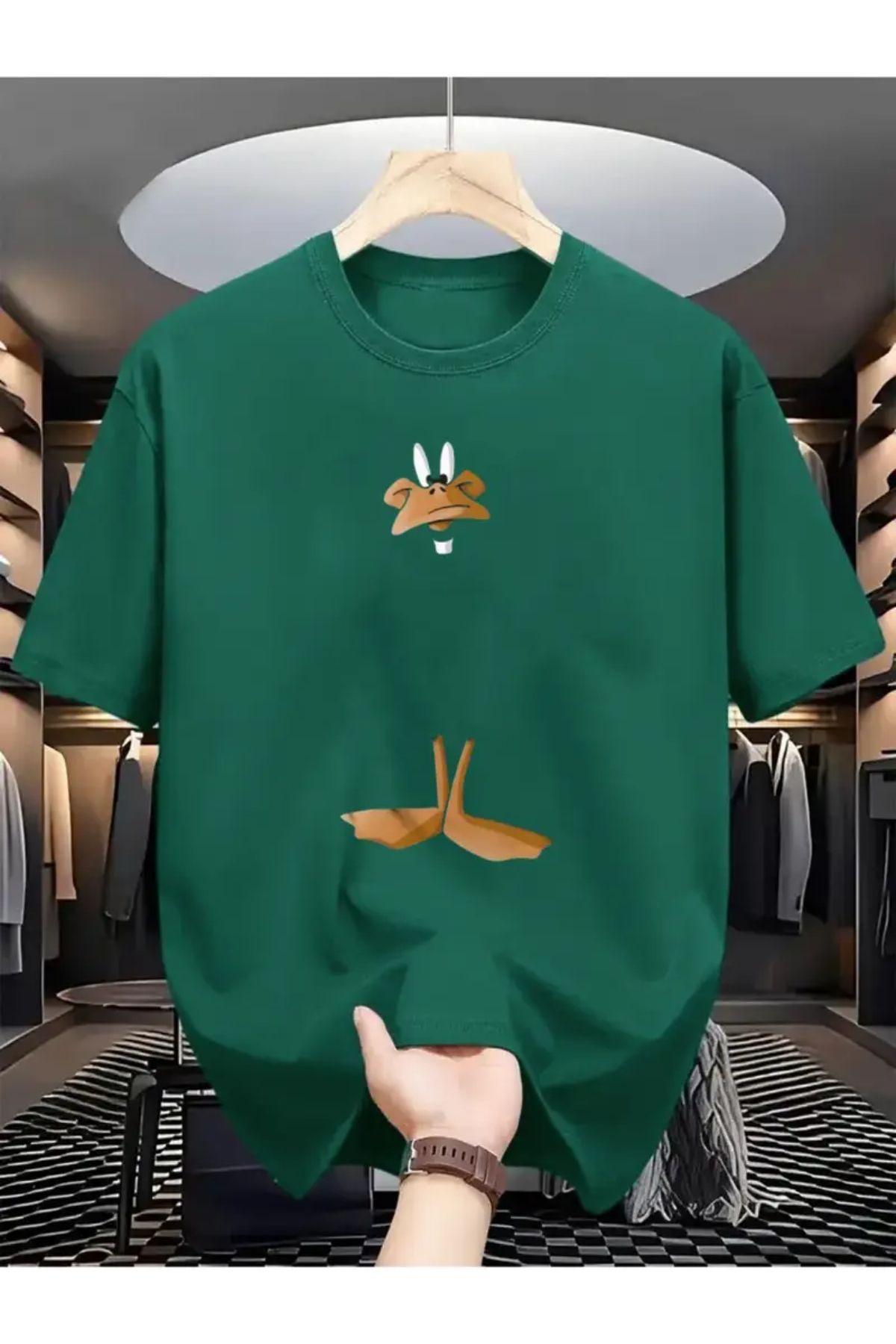 MANCY Unisex Baskılı Oversize T-shirt