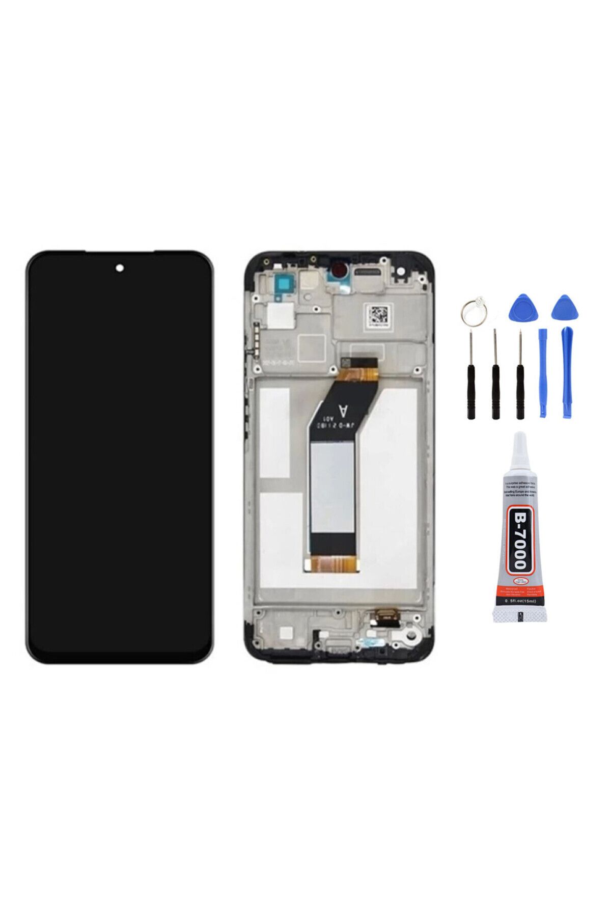 TamirCep Xiaomi Redmi Note 11E 4G Uyumlu Çıtalı Oled Ekran Lcd Dokunmatik Tamir Seti Hediyeli İthal
