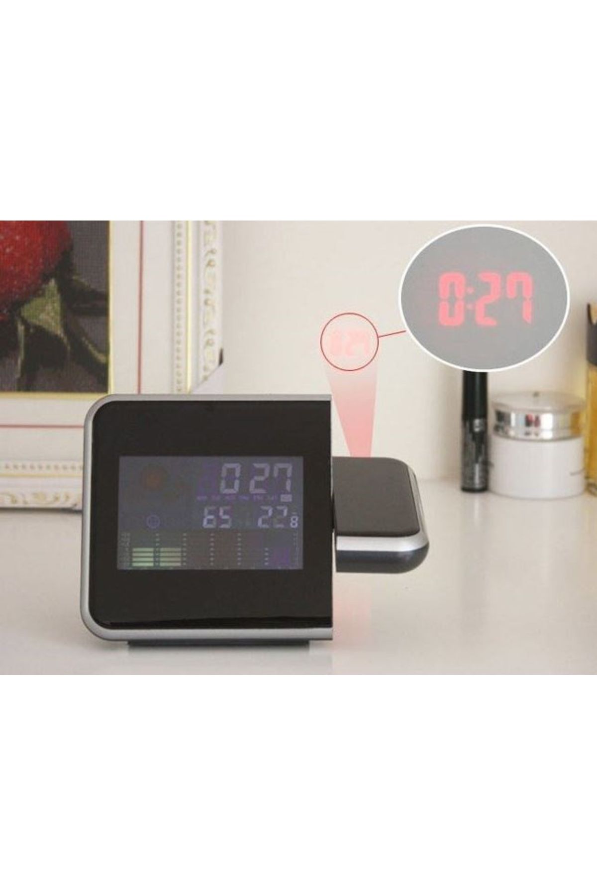 FOXMAG24-Ceas cu calendar, alarmă și proiecte tip LED DS-8190, alarmă, LCD, ecran color PRO 2