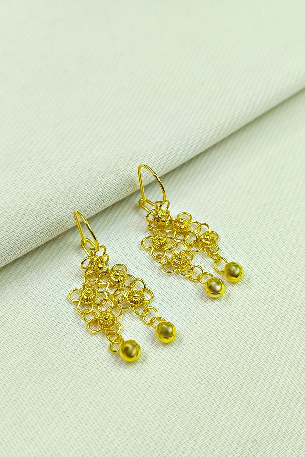 1881 STORE 925 Ayar saf gümüş Telkari kişniş toplu mode küpe ( 2 SIRA )