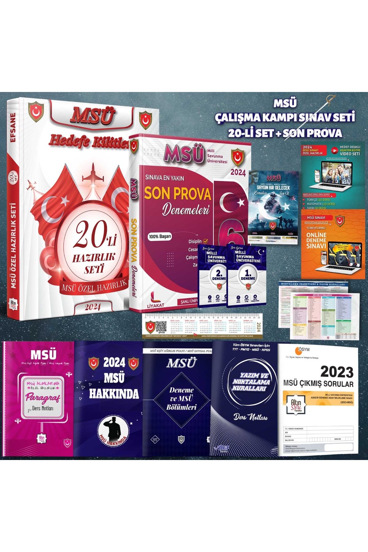 Liyakat Yayınları MSÜ 22’li Efsane Set ve Son Prova Denemeleri- 2024 MSÜ Özel Hazırlık - Altın Seri Yayınları