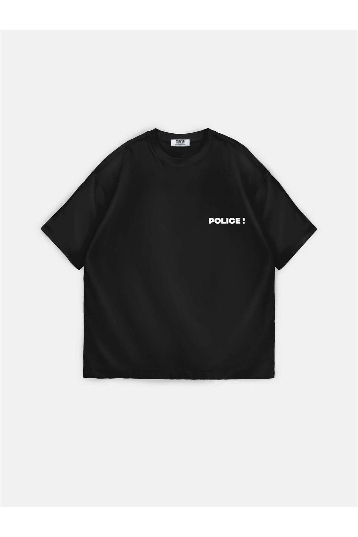 MANCY Unisex Warn'a Brother Baskılı Oversize %100 Pamuk T-shirt