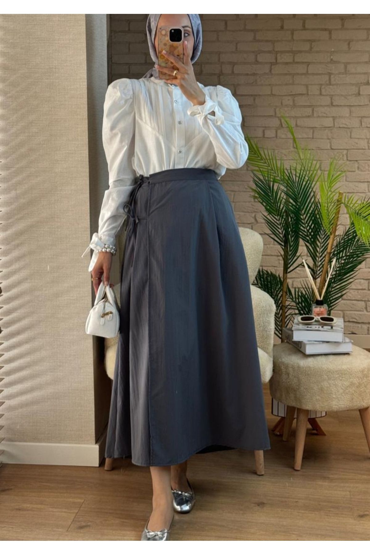 shop YANDAN BAĞLAMALI ETEK