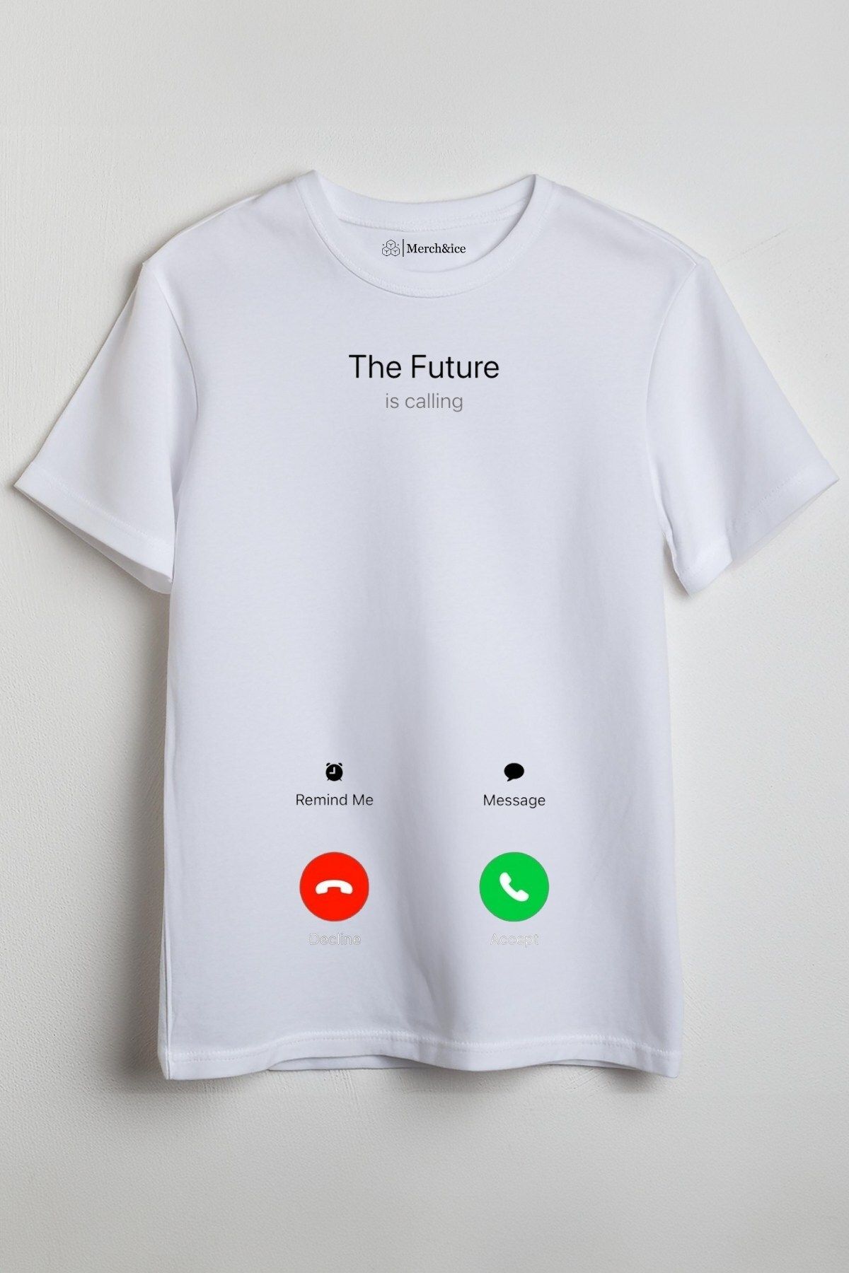 Merch&ice The Future is Calling Baskılı Unisex T-Shirt