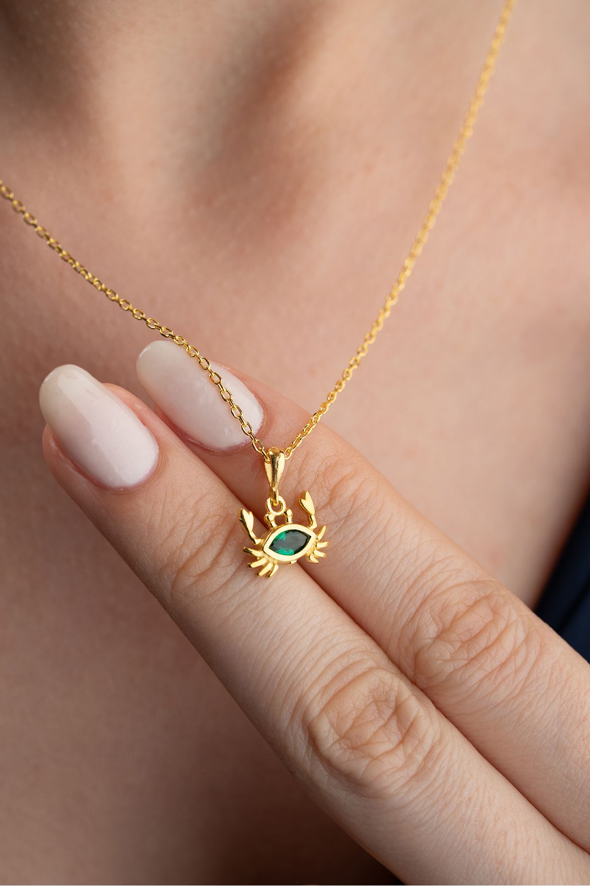 Silvano Jewelry 925 Ayar Gümüş Yengeç Model Kolye