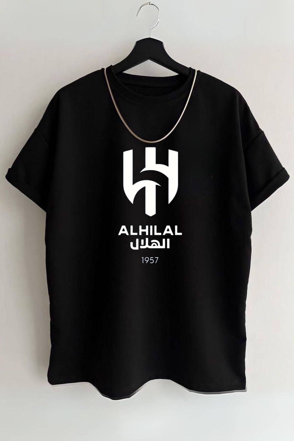 MANCY Unisex Al Hilal Baskılı %100 Pamuk Premium Kumaş T-shirt