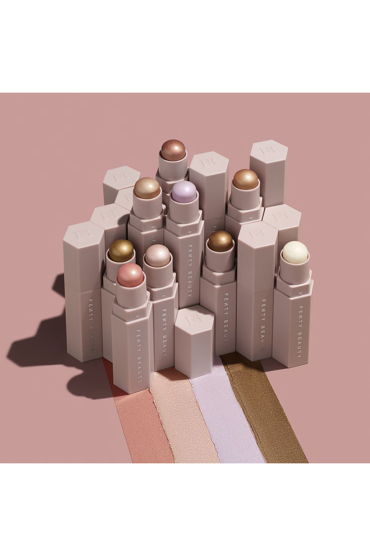 FENTY BEAUTY-Stick Format; Multi-Use Stick Foundation Applied to Cheek, Nose, Chin-Soft Amber (7.1 g) 5