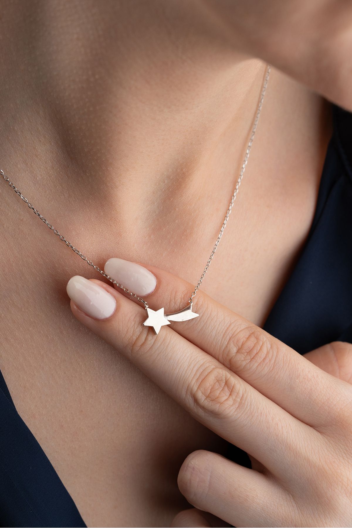 Silvano Jewelry 925 Ayar Gümüş Kutupyıldızı Kolye