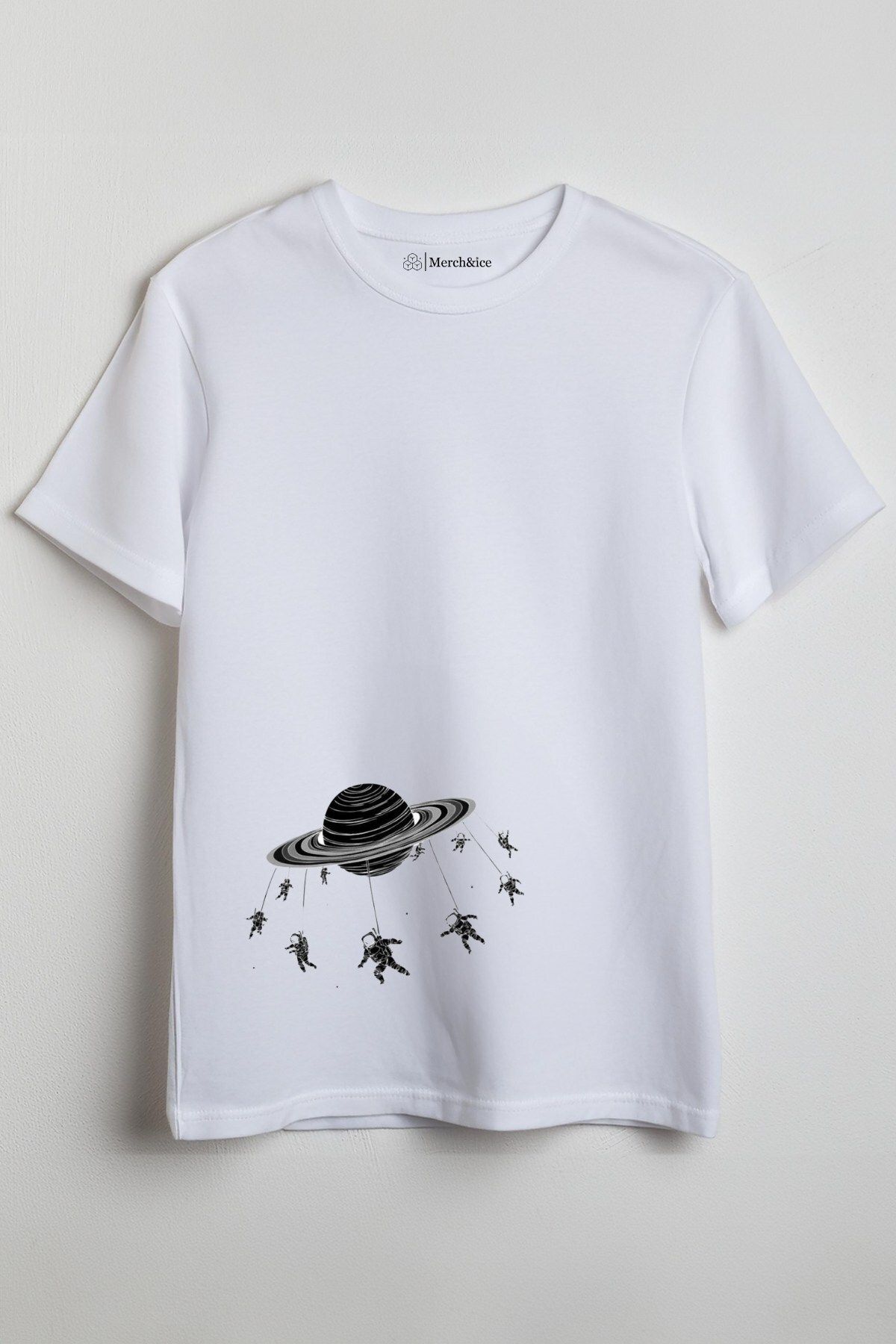Merch&ice Jupiterdeki Astronotlar Baskılı Unisex T-Shirt