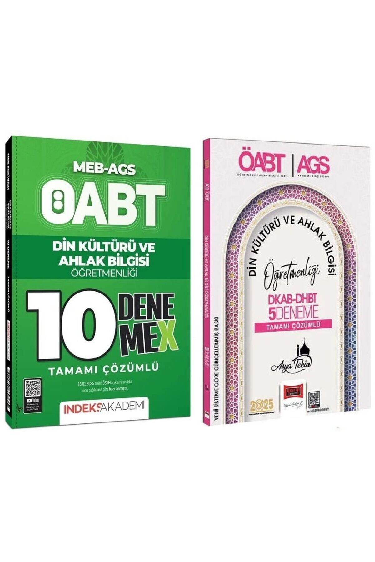 Yargı Yayınları Yargı + İndeks 2025 ÖABT MEB-AGS Din Kültürü ve Ahlak Bilgisi Öğretmenliği 5+10 Deneme 2 li Set - As