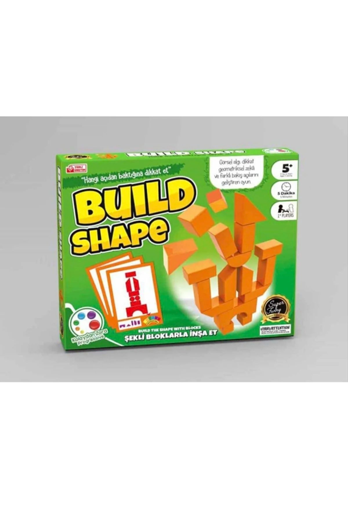 BENİMER Build Shape Zekâ Geliştirici Kutu Akıl Ve Zekâ Oyunu