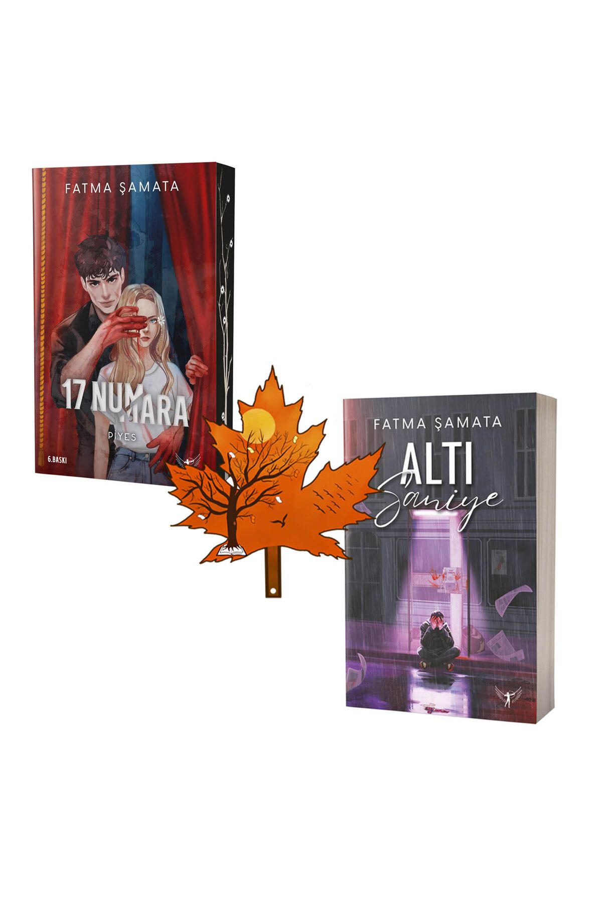 Artemis Yayınları fatma şamata - 17 numara piyes - ve - Altı Saniye - 2 kitap ve kitap ayracı