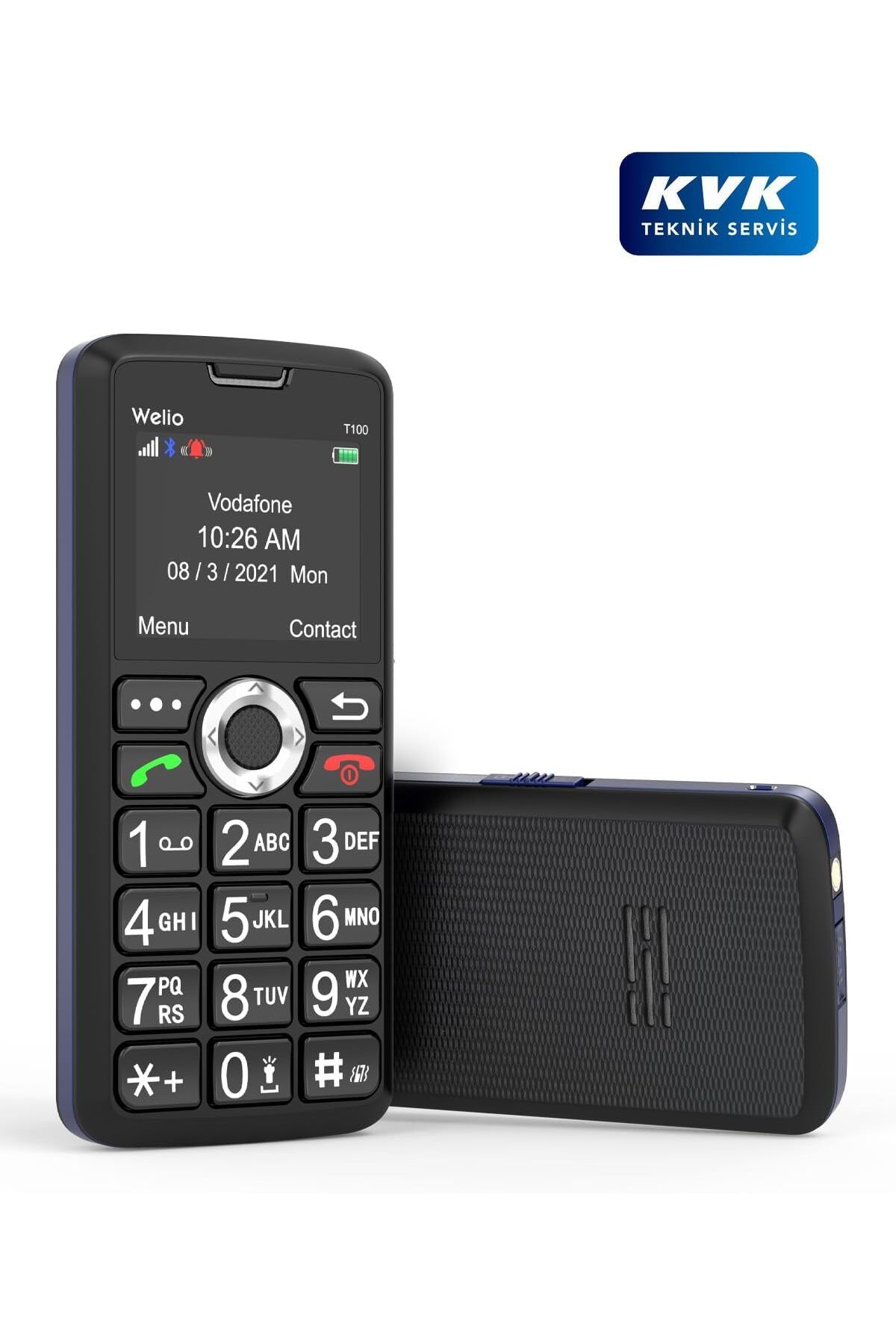 CEP-HANE Welio WKEY T200 Tuşlu Cep Telefonu Kameralı Asker Telefonu Yaşlı Cep Telefonu (KVK GARANTİLİ)
