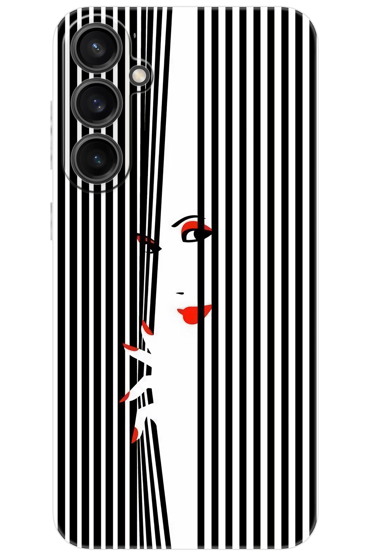 Ceppare Samsung Galaxy S23 FE (SM-S711B) Uyumlu Kılıf Desenli Silikon Saklambaç Art Style STK:735 CP-khUGRpe