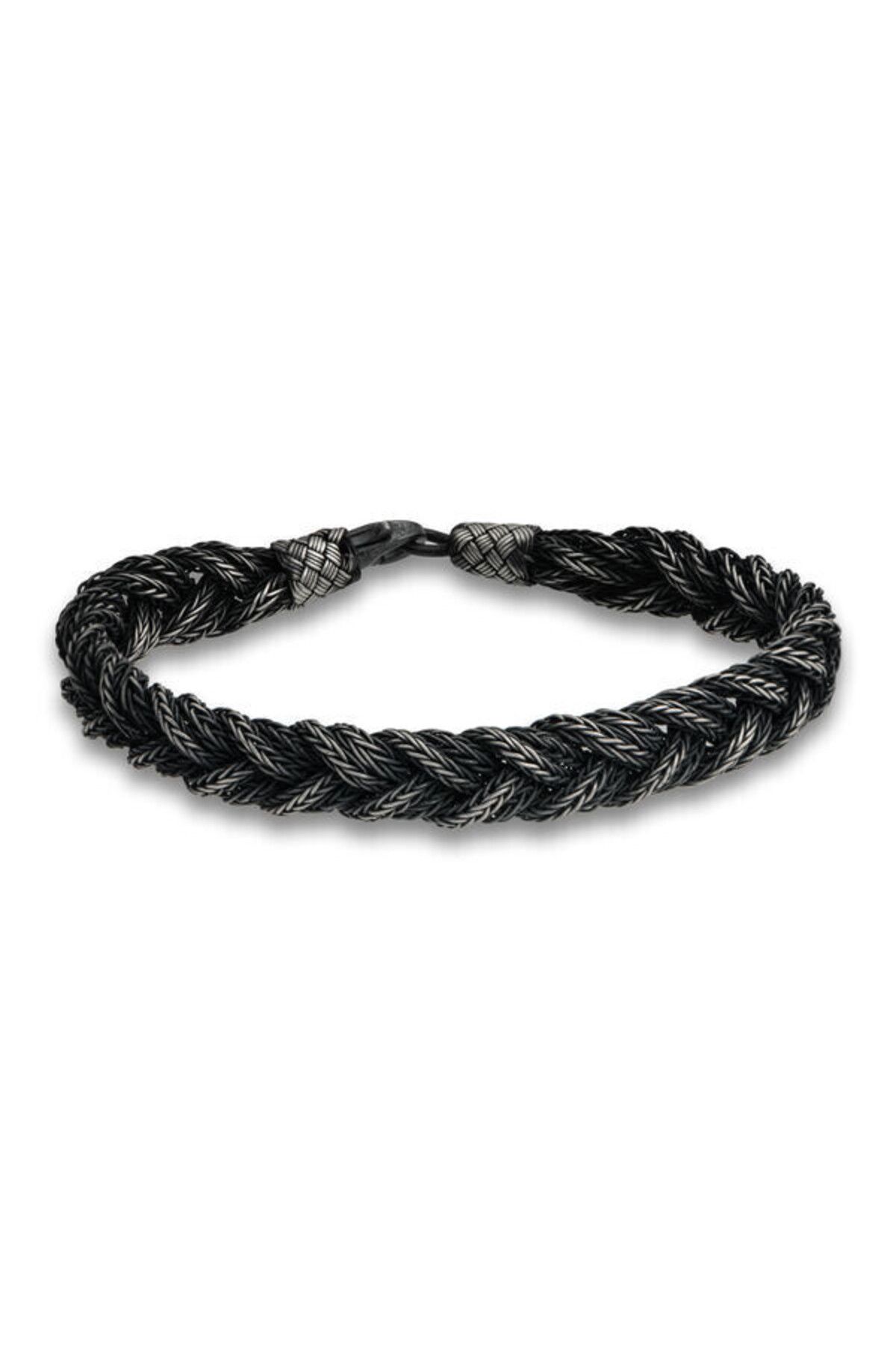 shop Kazaziye Örgü 925 Ayar Gümüş Bileklik