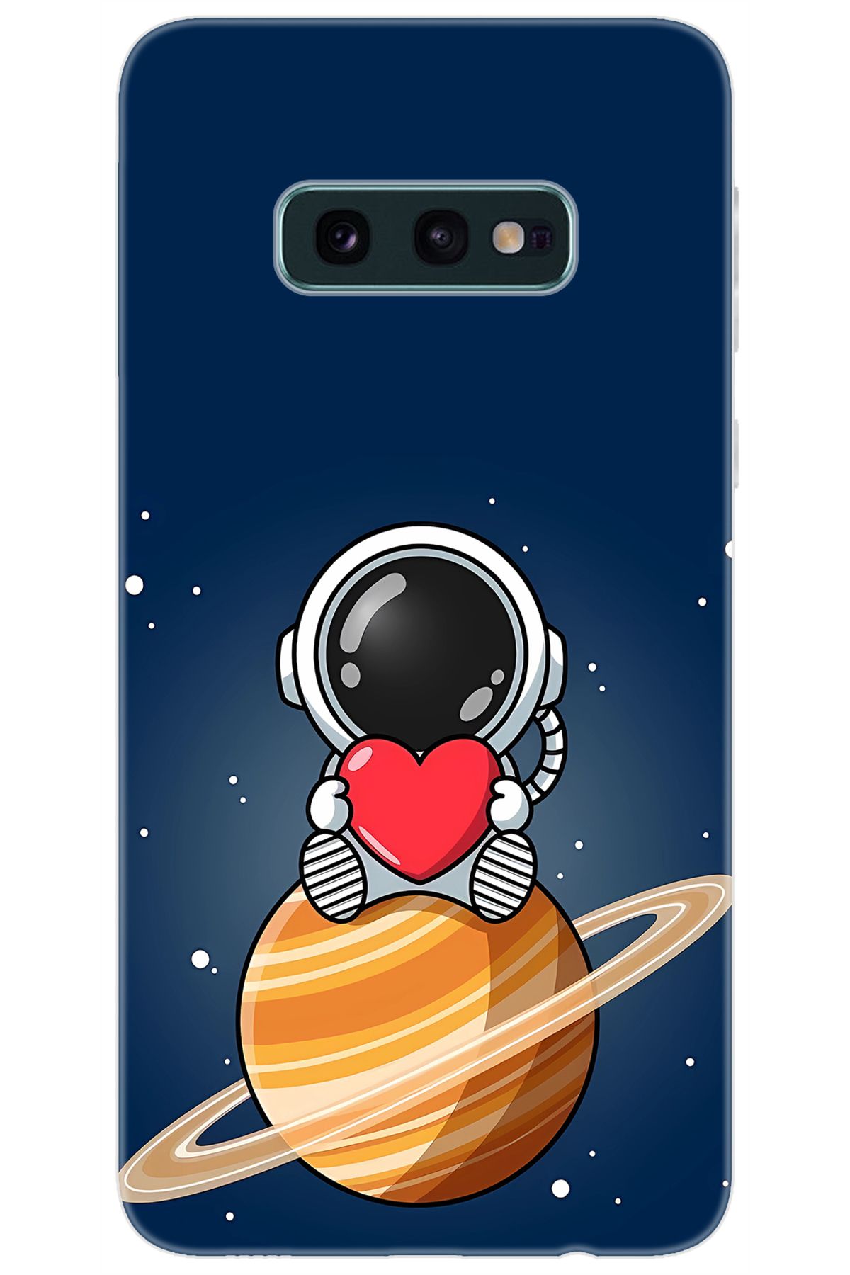 Ceppare Samsung Galaxy S10E (SM-G970F) Uyumlu Kılıf Desen Baskılı Silikon Astronot STK:697 CP-EWH5uJB