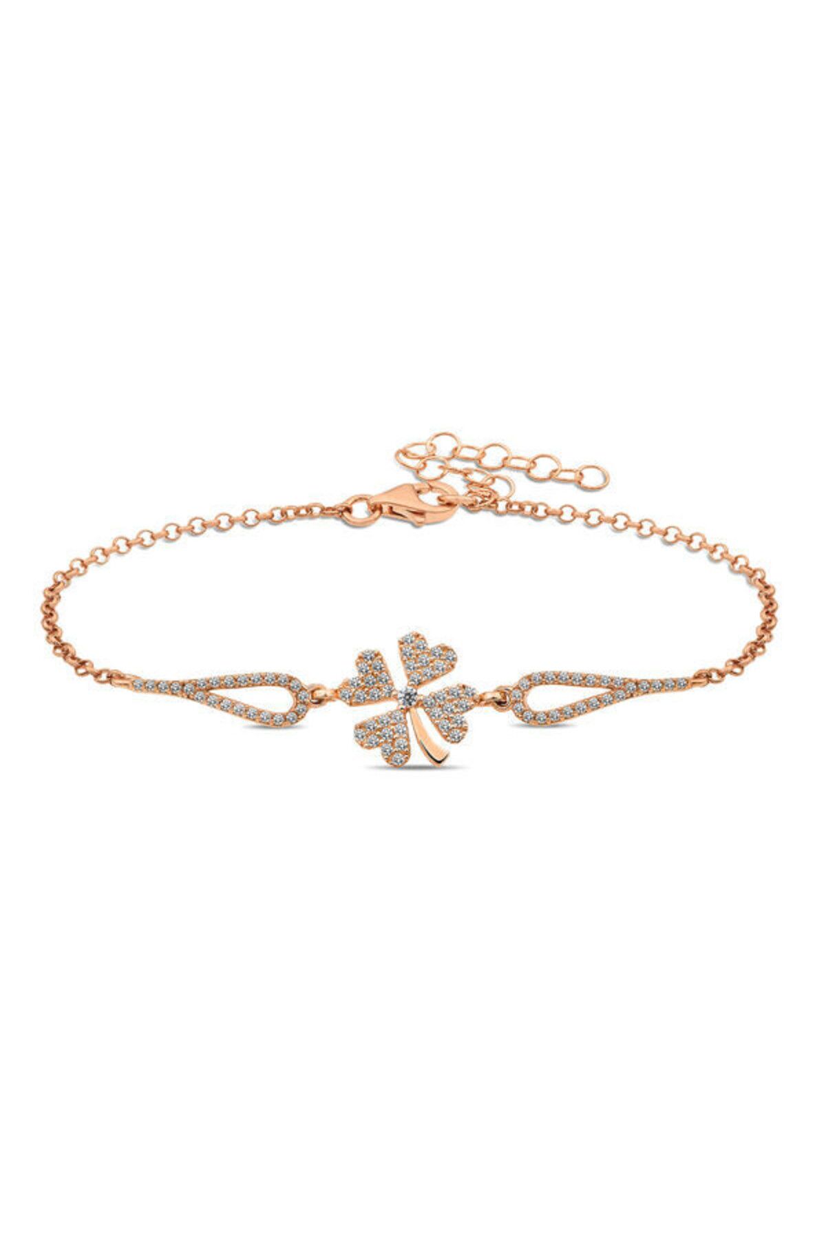 shop Rose Yonca 925 Ayar Gümüş Bileklik