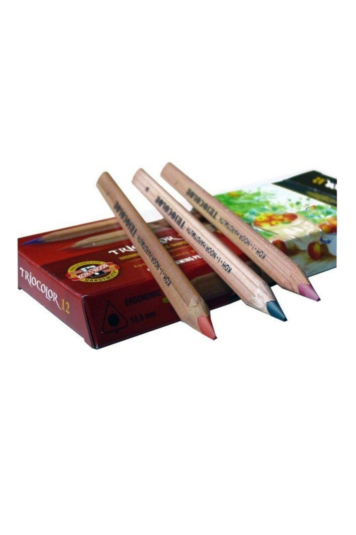 Koh-i Noor Koh-i-Noor Set Of Jumbo Triangular Kuru Boya Kalemi 12’li Set