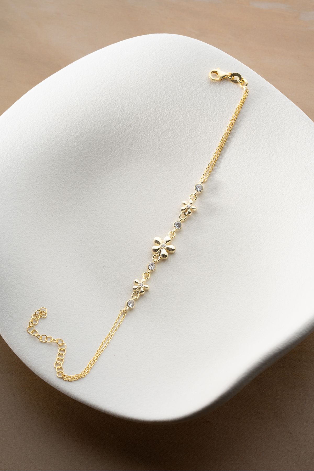 Silvano Jewelry 925 Ayar Gümüş Çiçek Bileklik