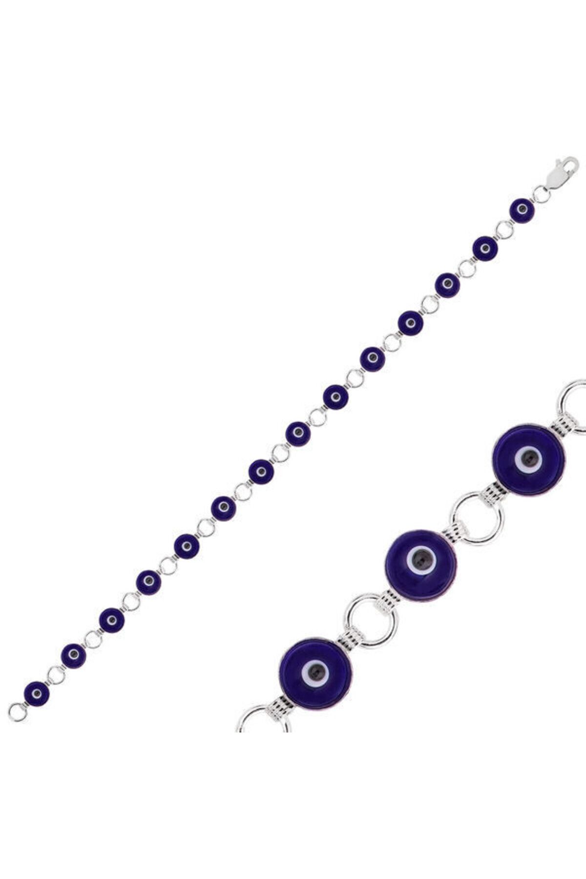 shop Nazar Boncuklu 925 Ayar Gümüş Bileklik