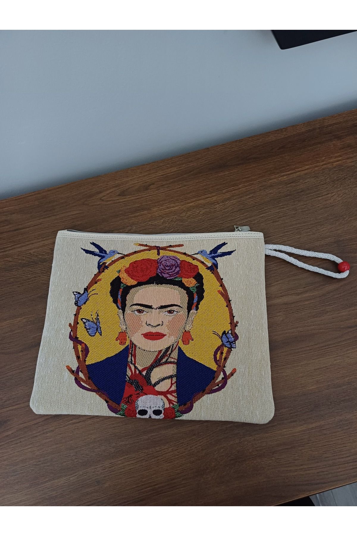 Cappadocia Family Store Özel Dokuma Goblen Kumaş Desenli Portföy & Clutch Kadın El Çantası