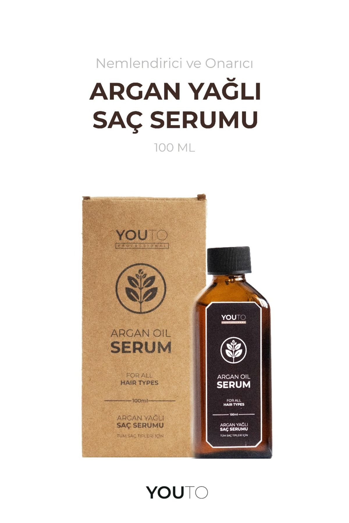 YOU TO YouTo Argan Yağı Saç Bakım Serumu 100 ml | Elektriklenme Karşıtı ve Parlaklık