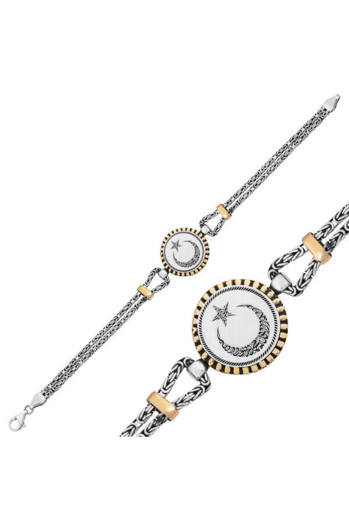 shop Ay Yıldız 925 Ayar Erkek Gümüş Bileklik