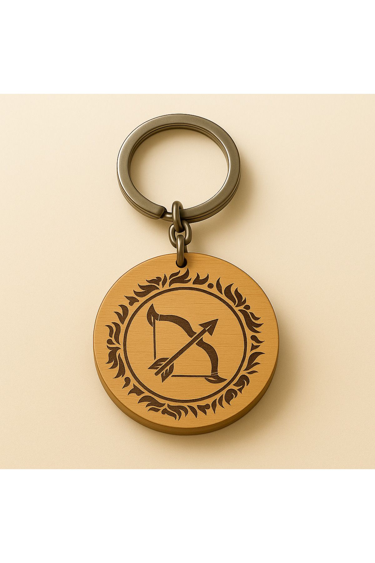 MSMETICARET Burç Anahtarlık – |12 Zodyak Sembolü | Ahşap Çift Taraflı Lazer Gravürlü| Zodiac Keychain