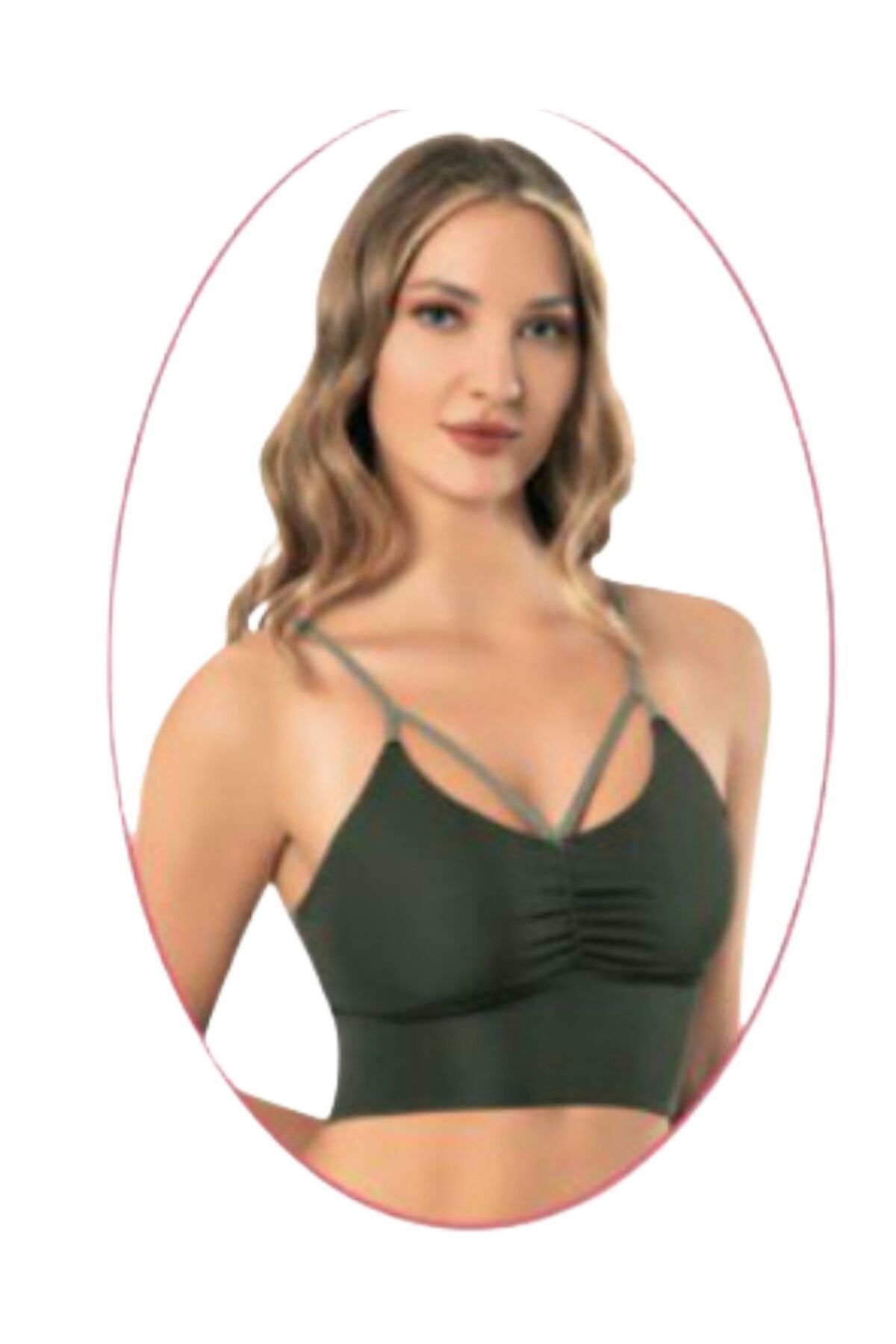 Lüx Wood 8151 KADIN PEDLİ CROP ASKILLI