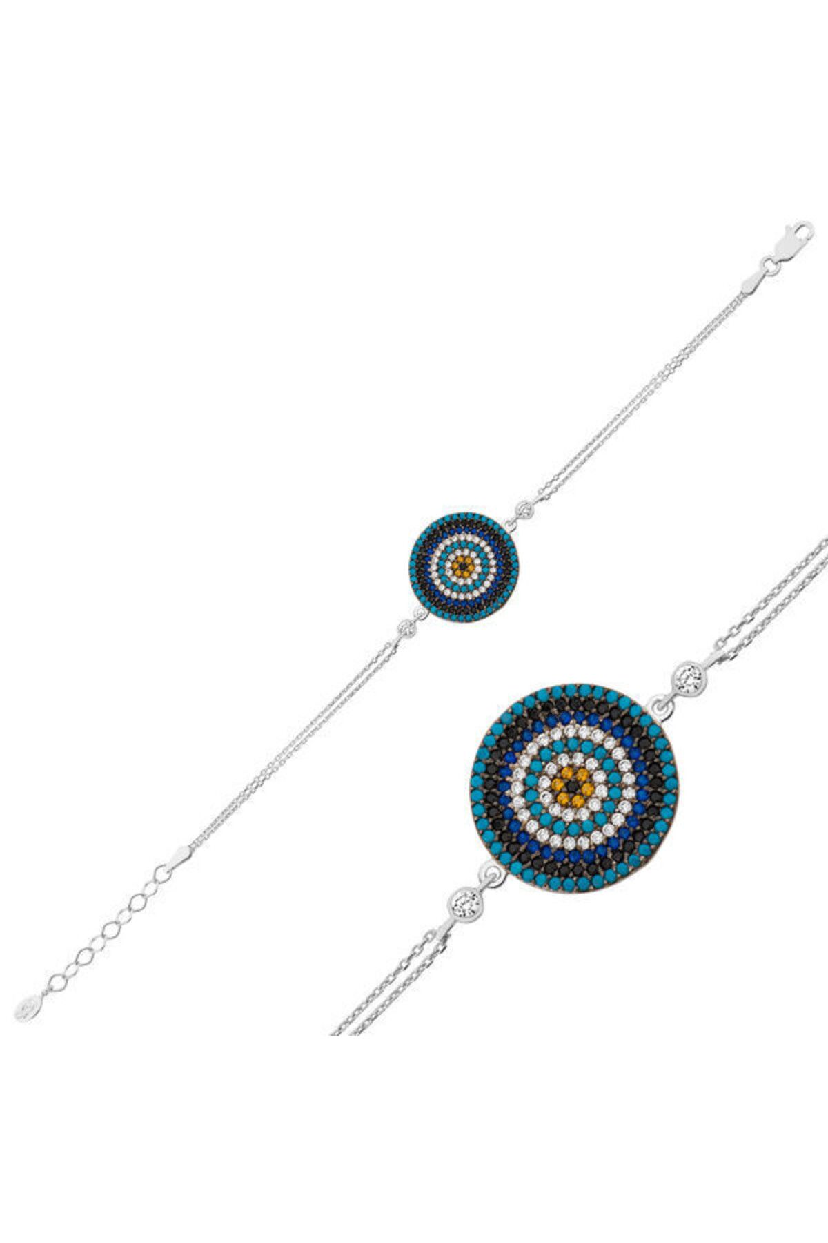 shop Nazar Boncuklu 925 Ayar Gümüş Bileklik