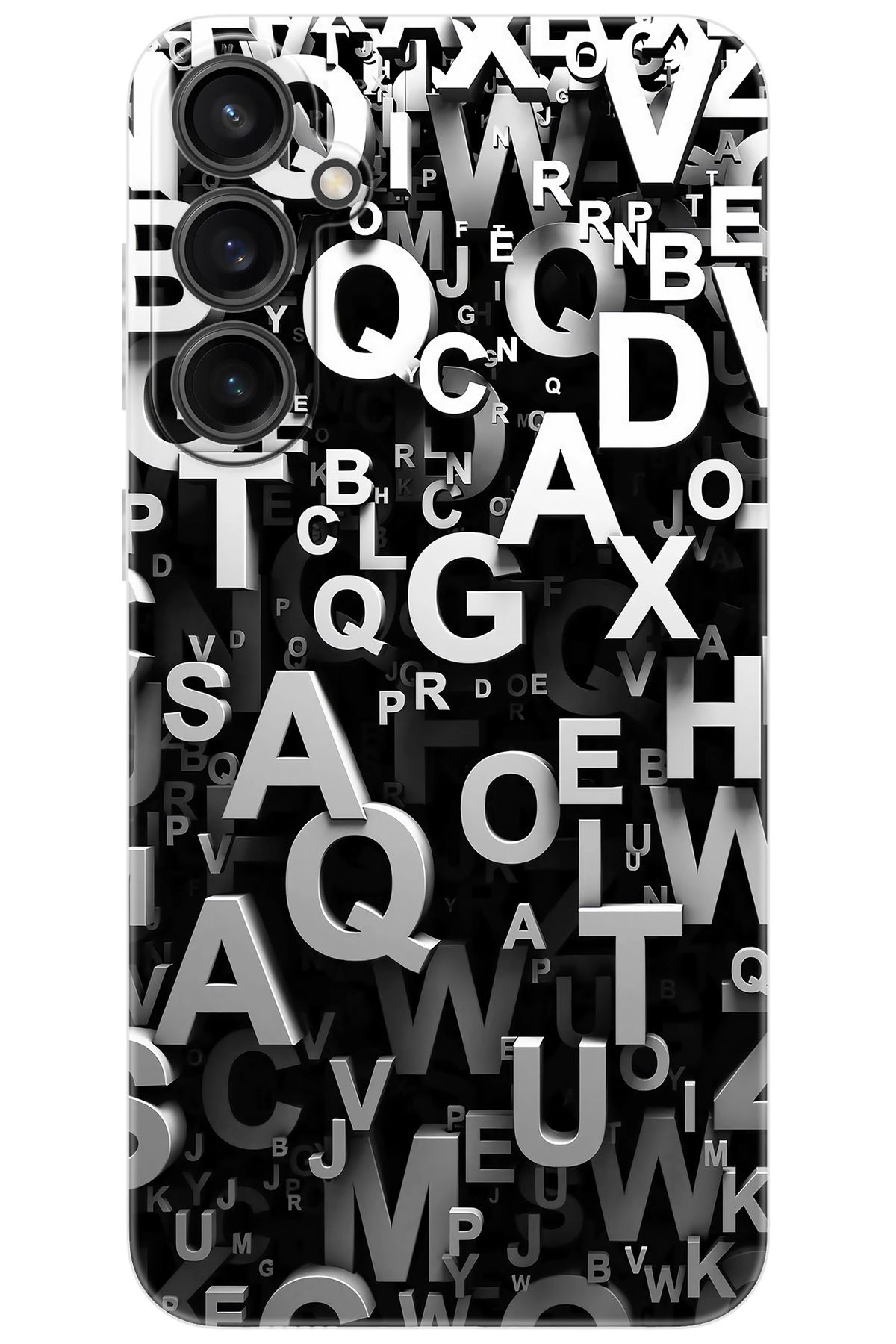 Ceppare Samsung Galaxy S23 FE (SM-S711B) Uyumlu Kılıf Desen Baskılı Silikon Harfler STK:739 CP-BmsYhZm