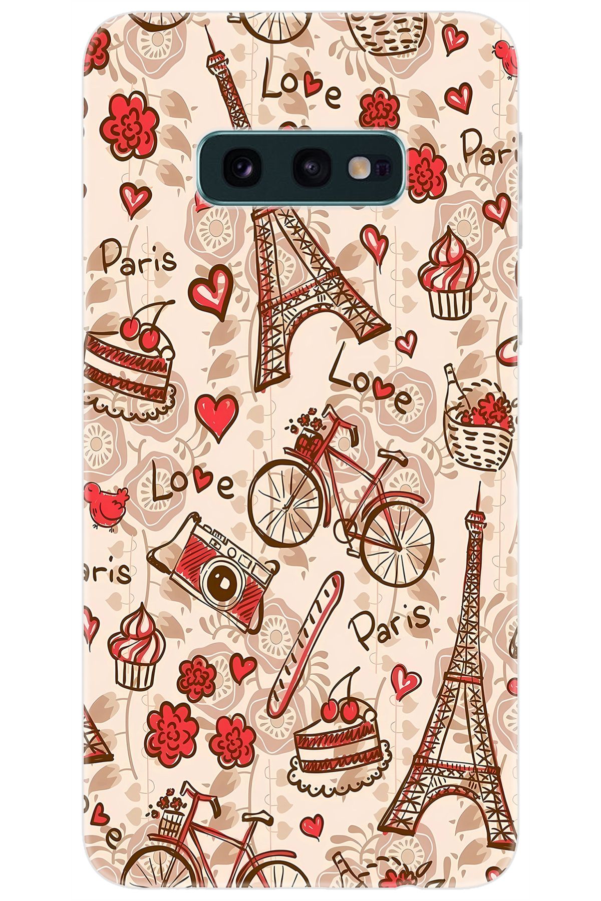 Ceppare Samsung Galaxy S10E (SM-G970F) Uyumlu Kılıf Desen Baskılı Silikon Eyfel Serisi STK:678 CP-gmxpOpa