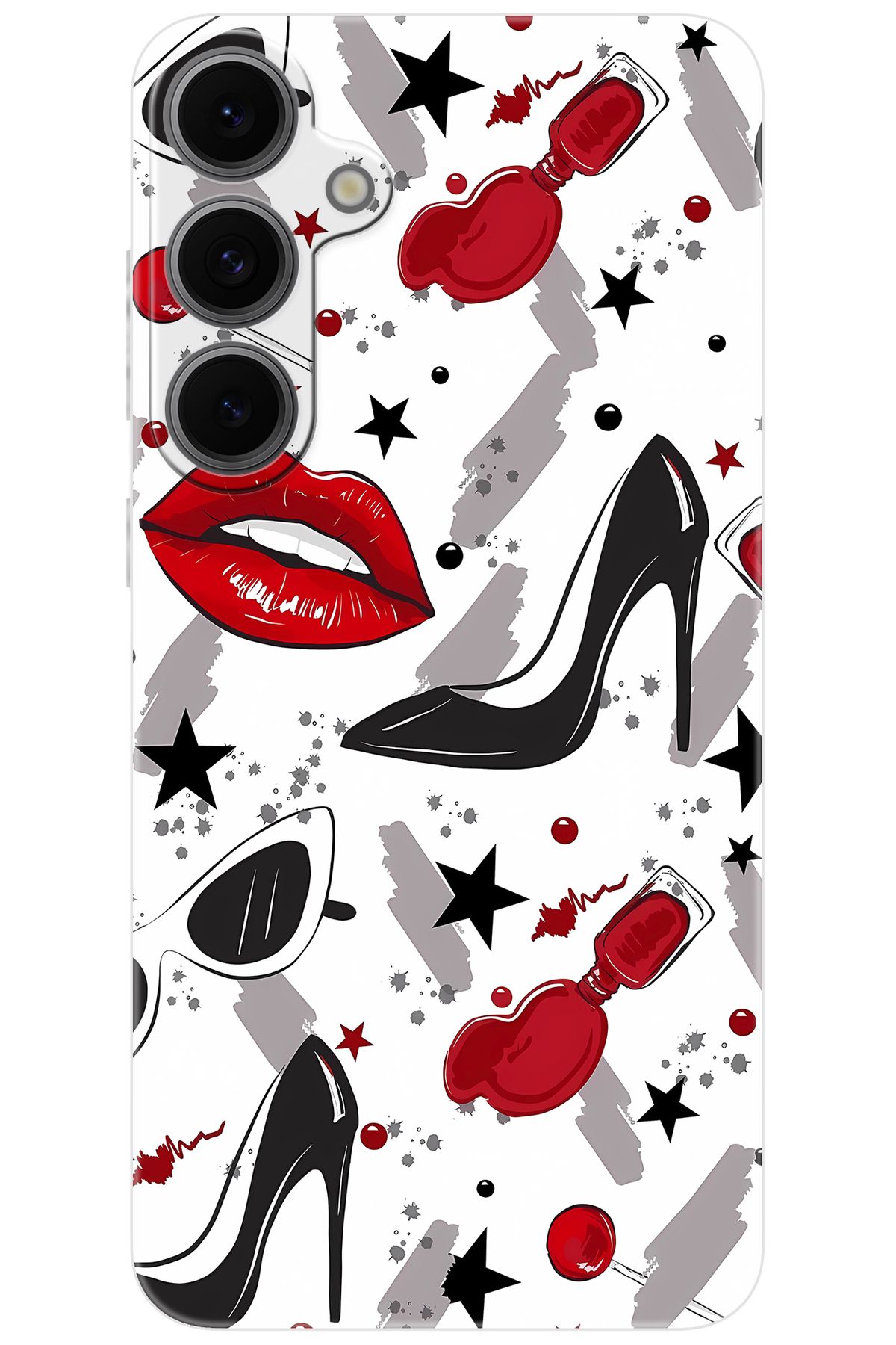 Ceppare Samsung Galaxy S24 FE (SM-S721B) Uyumlu Kılıf Desen Baskı Silikon Fashion Design STK:676 CP-Y2LLPkL