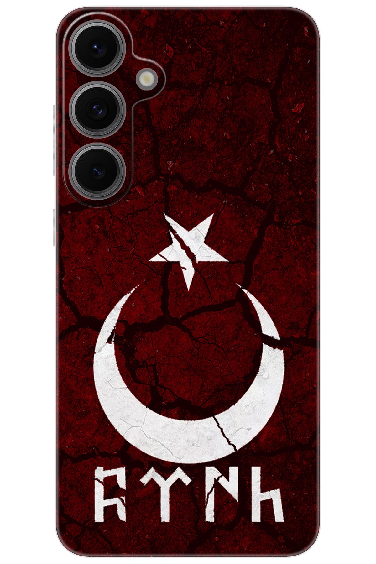Ceppare Samsung Galaxy S24 FE (SM-S721B) Uyumlu Kılıf Desen Baskı Silikon Göktürkçe Türk STK:386 CP-dSSUqkC