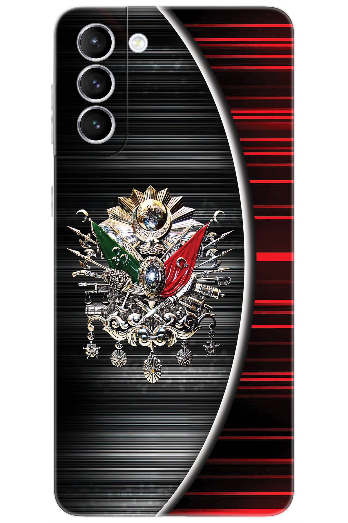 Ceppare Samsung Galaxy S21 PLUS (SM-G996B) Uyumlu Kılıf Silikon Osmanlı Tuğra Tasarım STK:410 CP-JgsaSFh